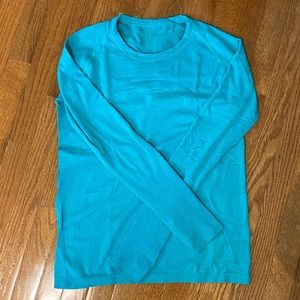 Lulu lemon Turquoise Long Sleeve Top